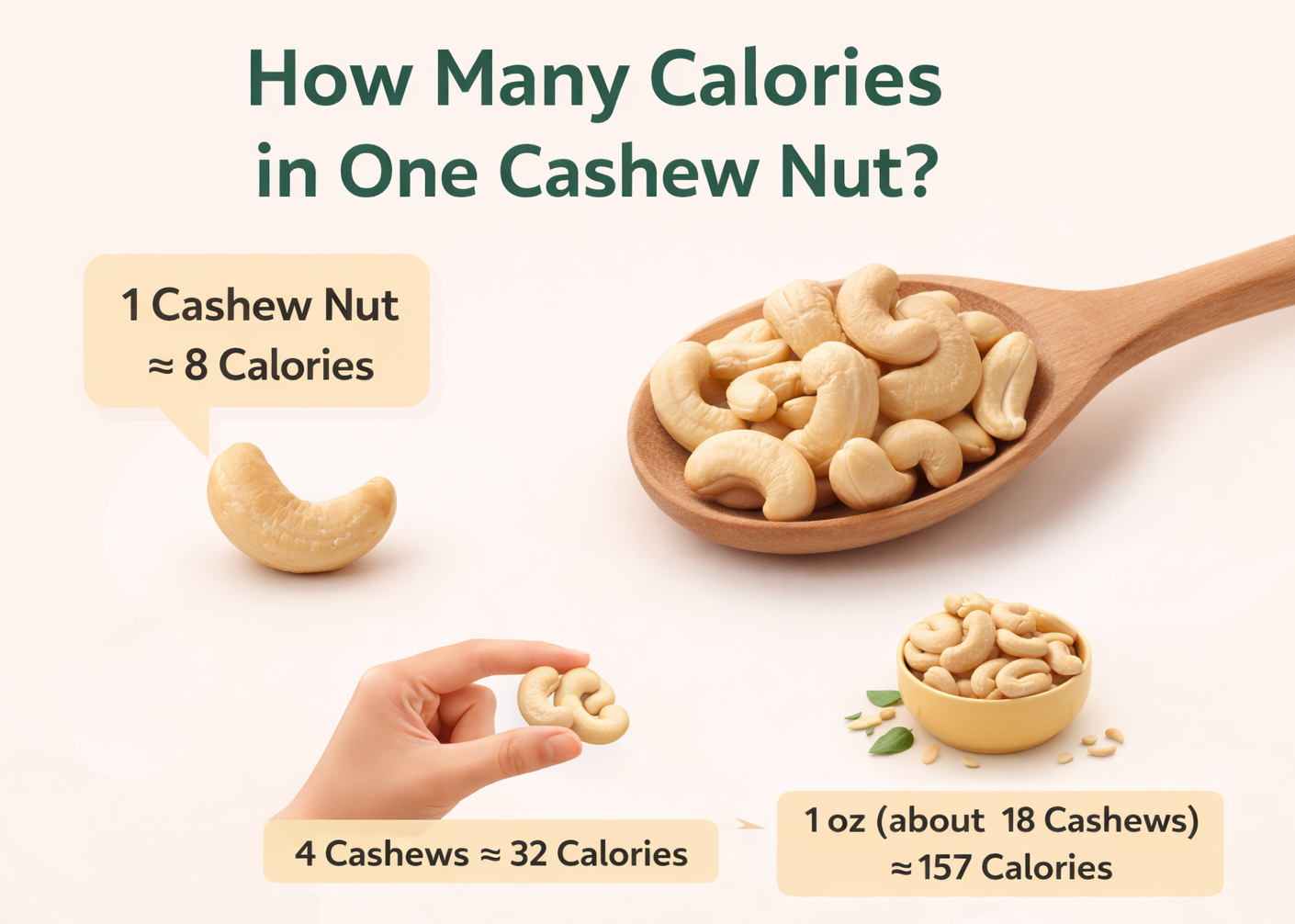 How Many Calories Are in One Cashew Nuts? Simple Guide