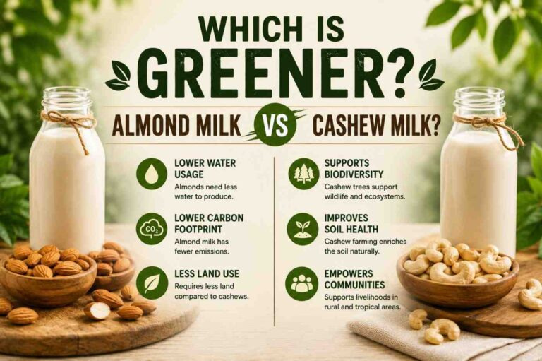 Which Is Greener: Almond Milk or Cashew Milk?